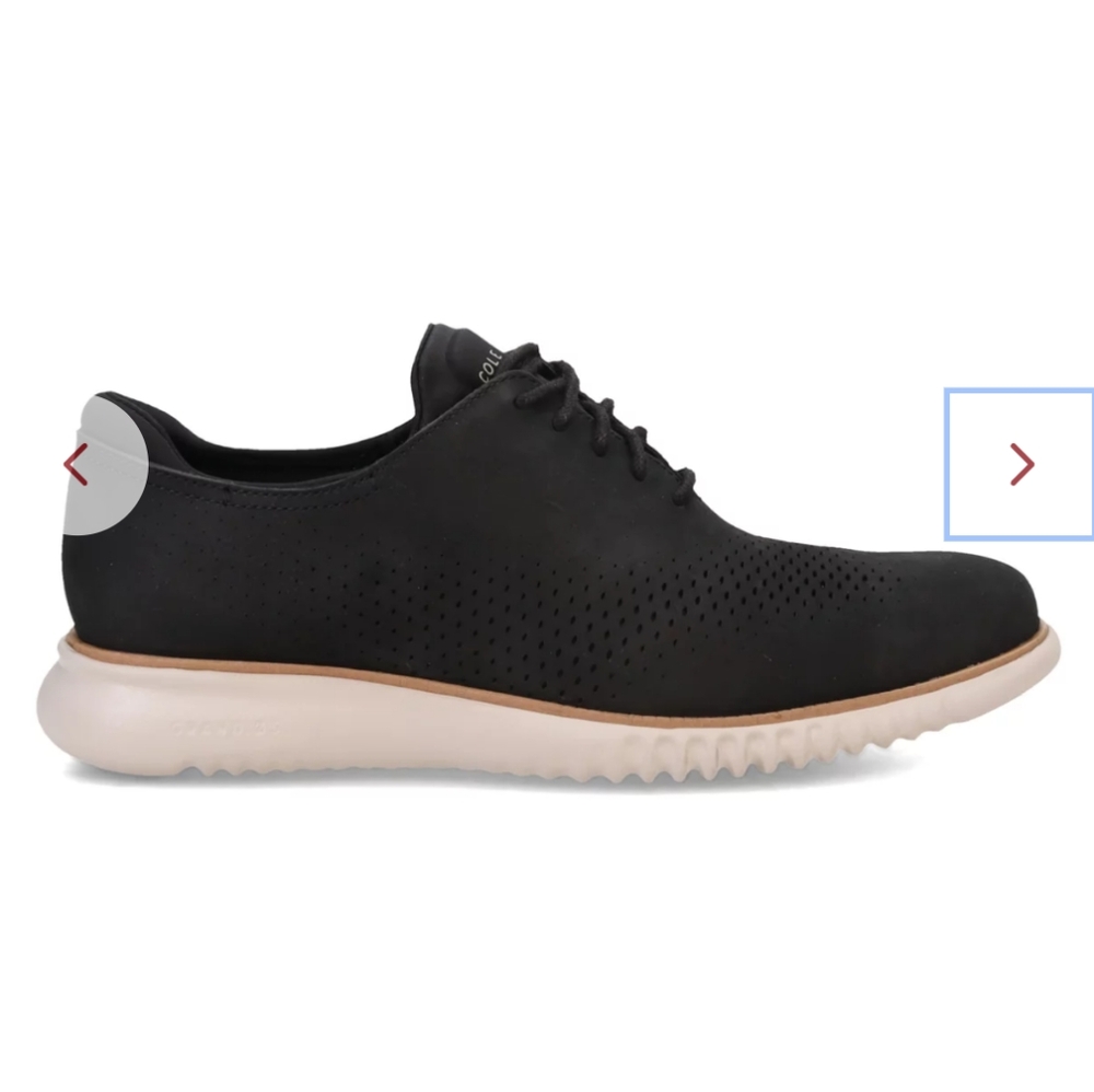 Cole Haan 2.0 ZEROGRAND LASER WING Black Leather Oxfords Loafers Size‎ 10.5 Wide - Picture 2 of 15